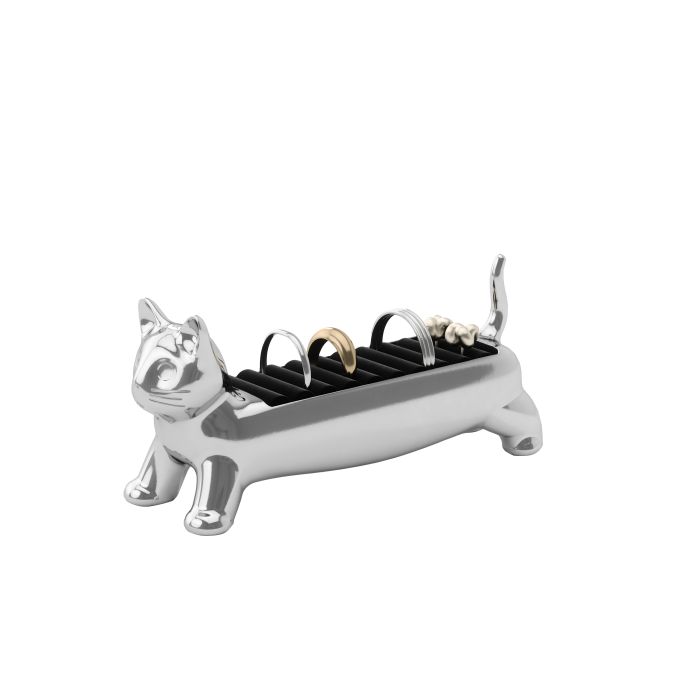Cat Ring Holder - Chrome