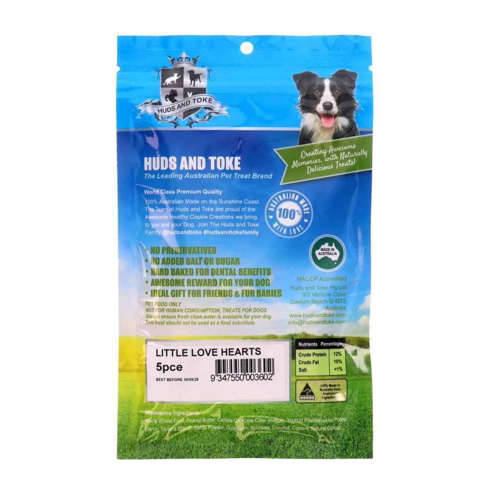 Huds & Toke: Love Heart Cookies 5 Pack