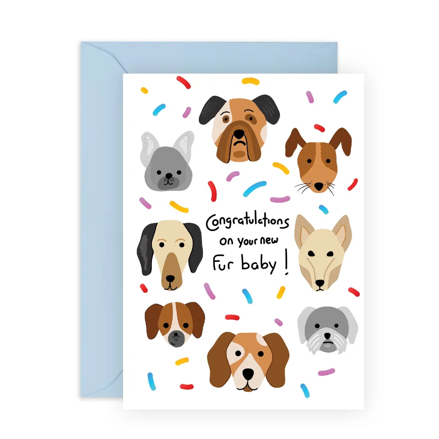 New Fur Baby: Greeting Card