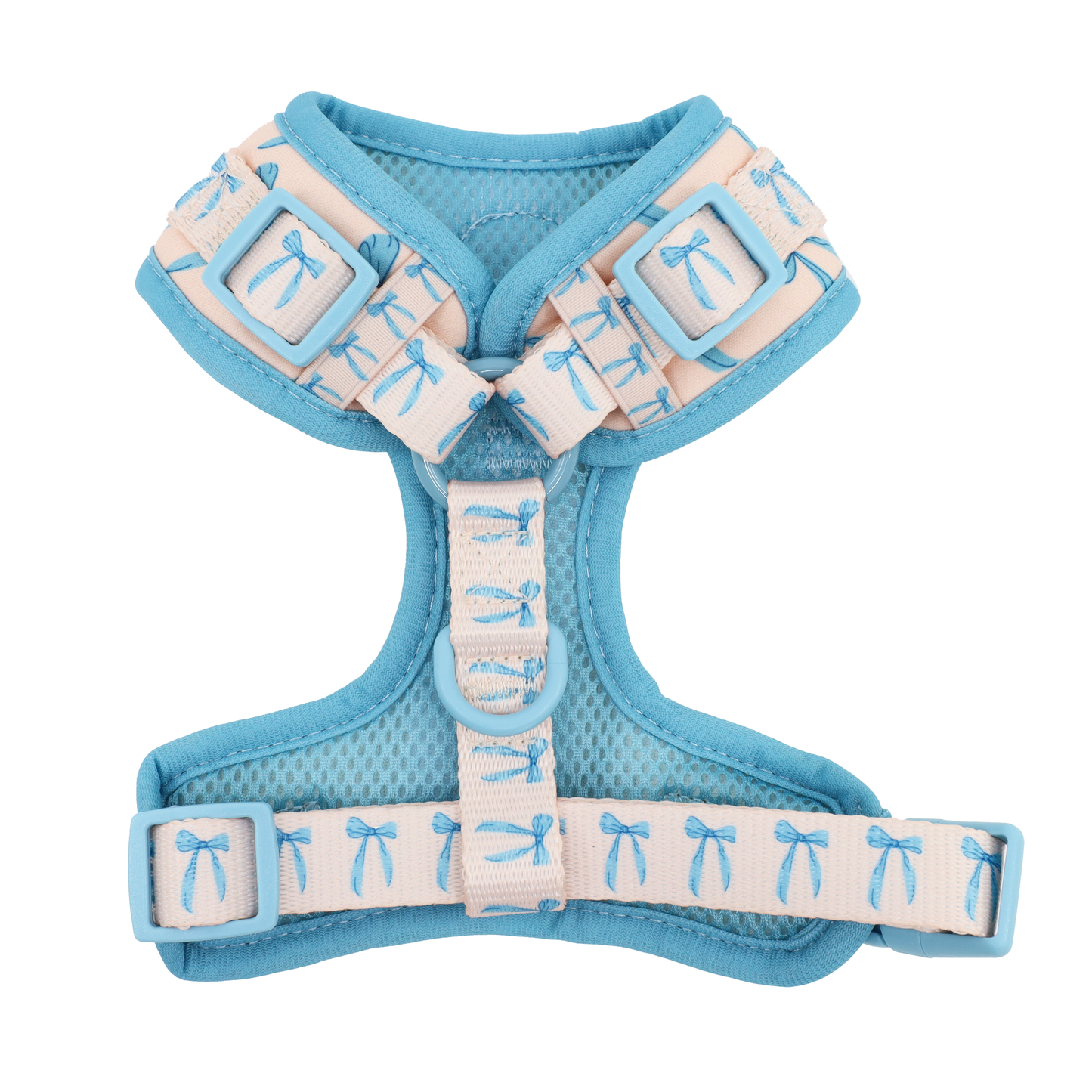 Baby Blue Bows: Adjustable Harness