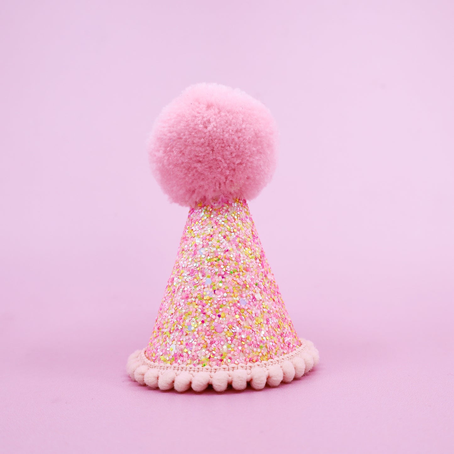 Pawty Hat: Baby Pink Speckle & Baby Pink