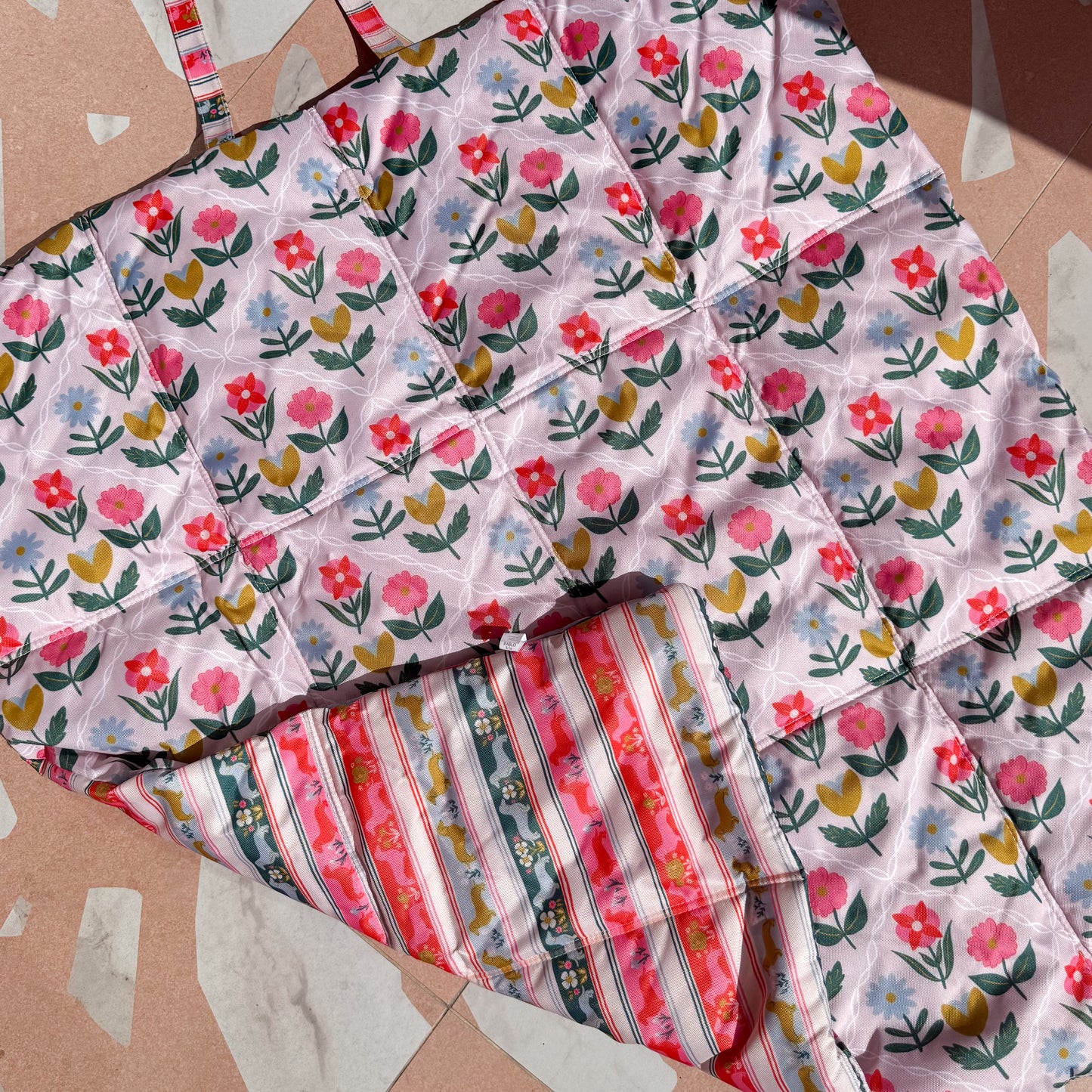 Deluxe Travel Mat: The Blooming Dachshund