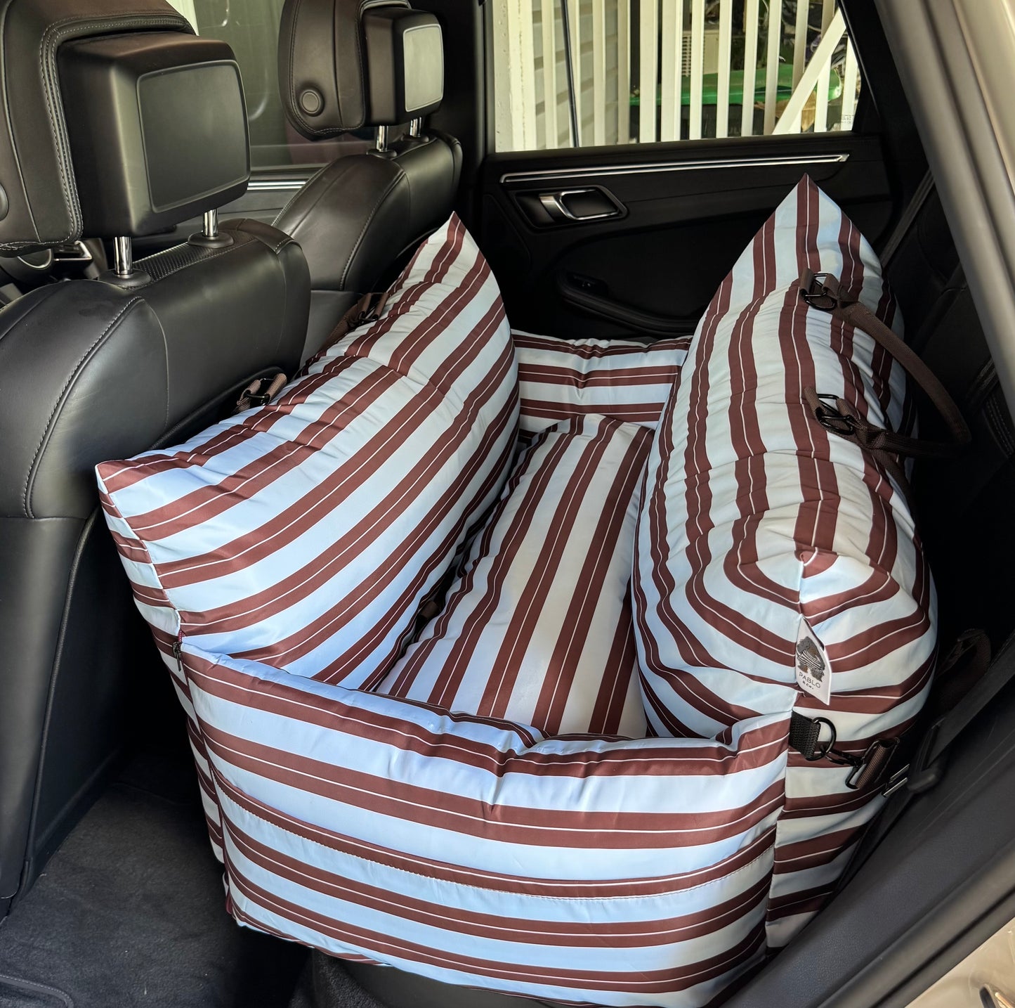 Deluxe Travel Car Bed: Sunday Stripes
