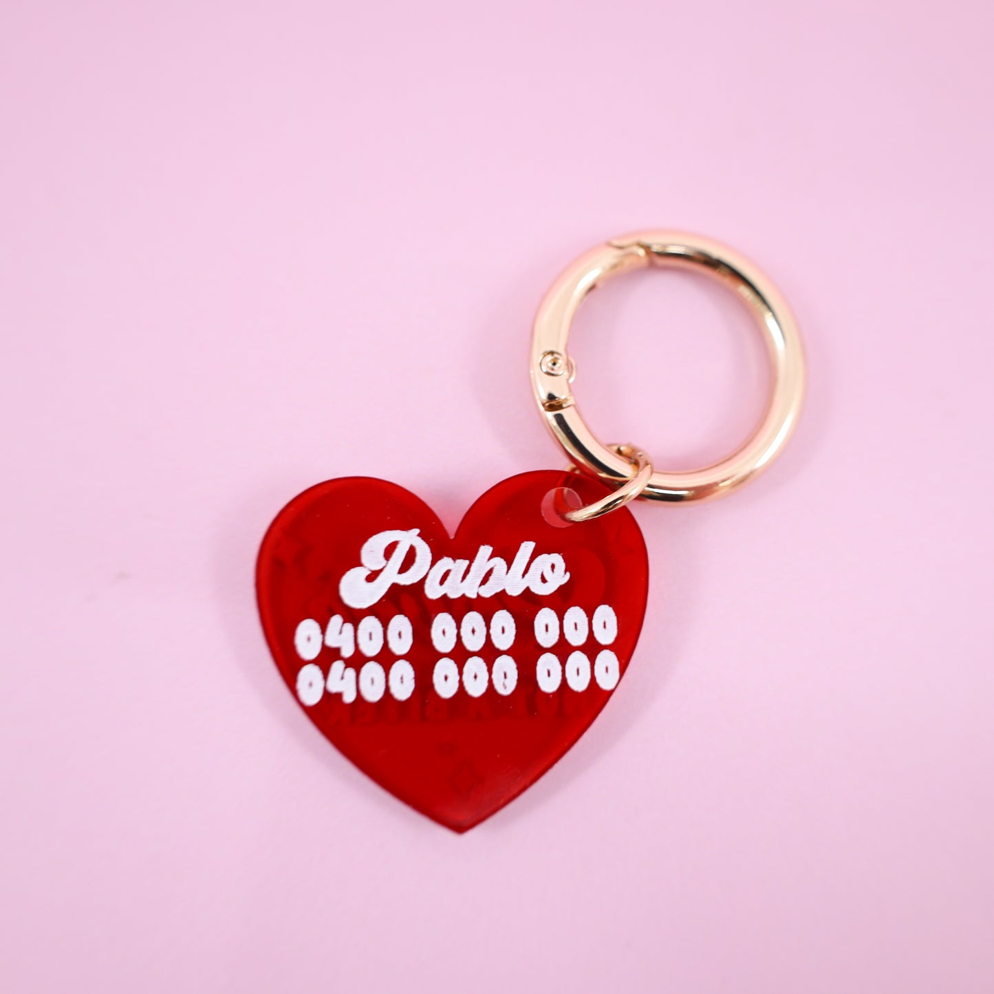 Personalised Pet ID Tag: Lover not a Biter