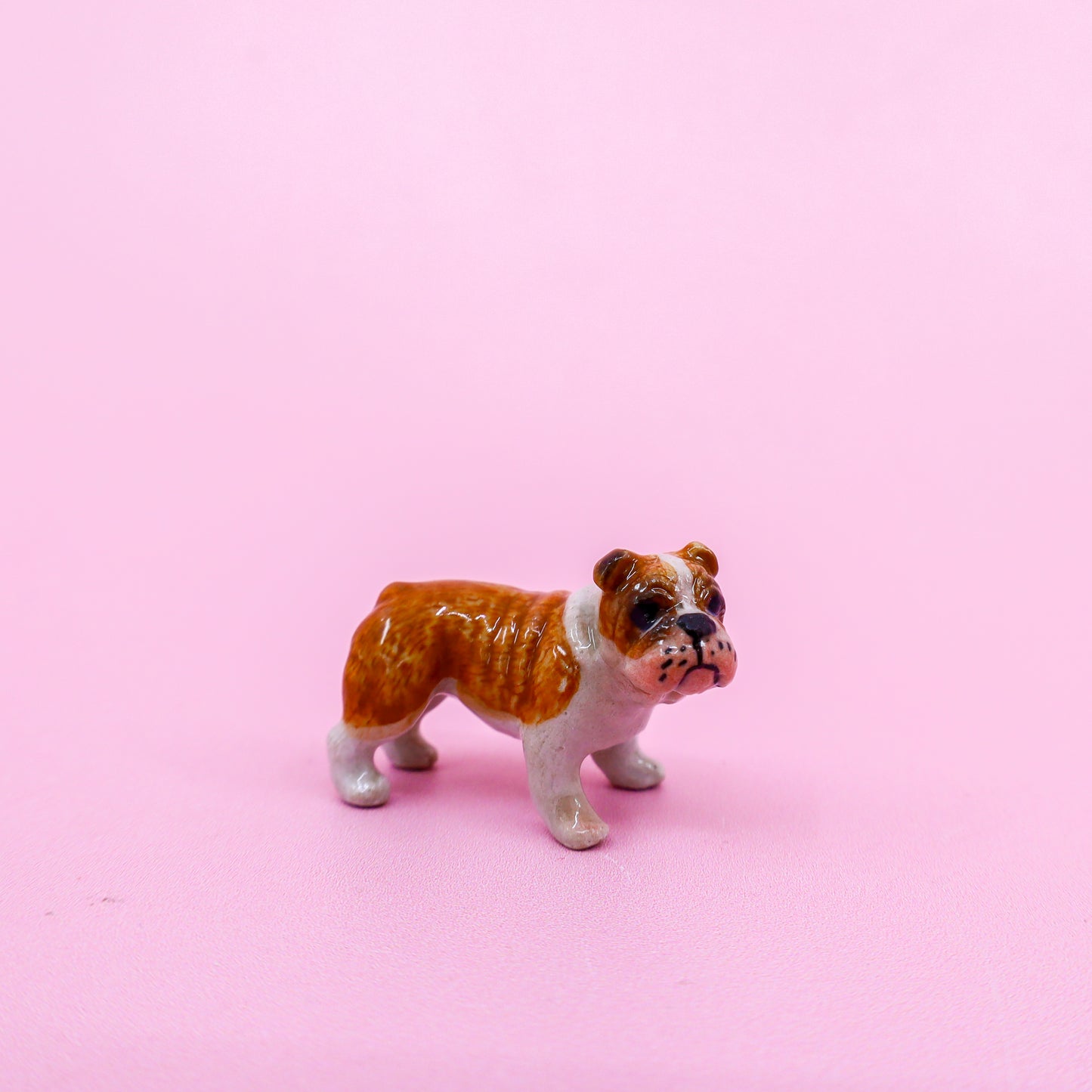 Mini Ceramic Dog Figurine