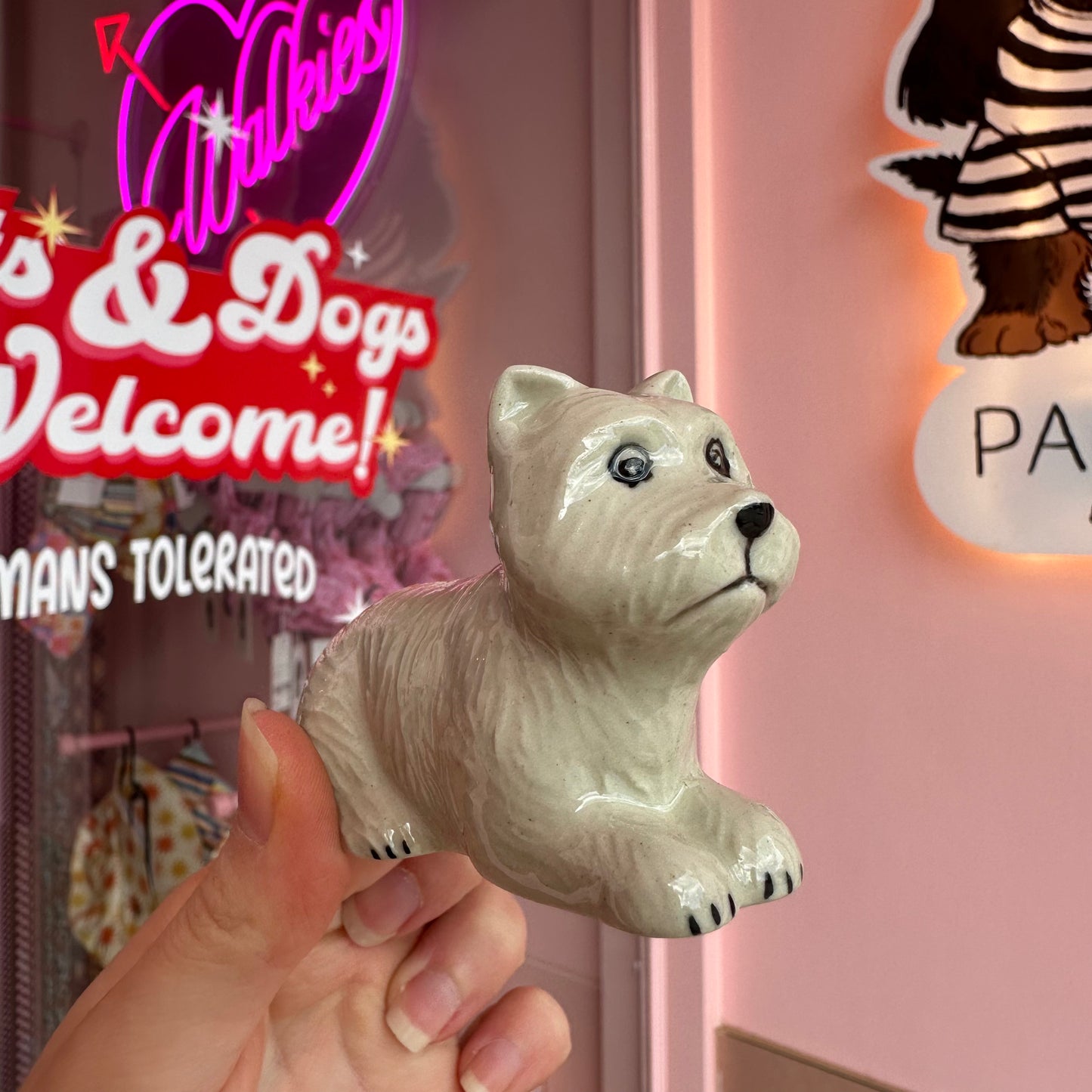 Ceramic Dog Figurine