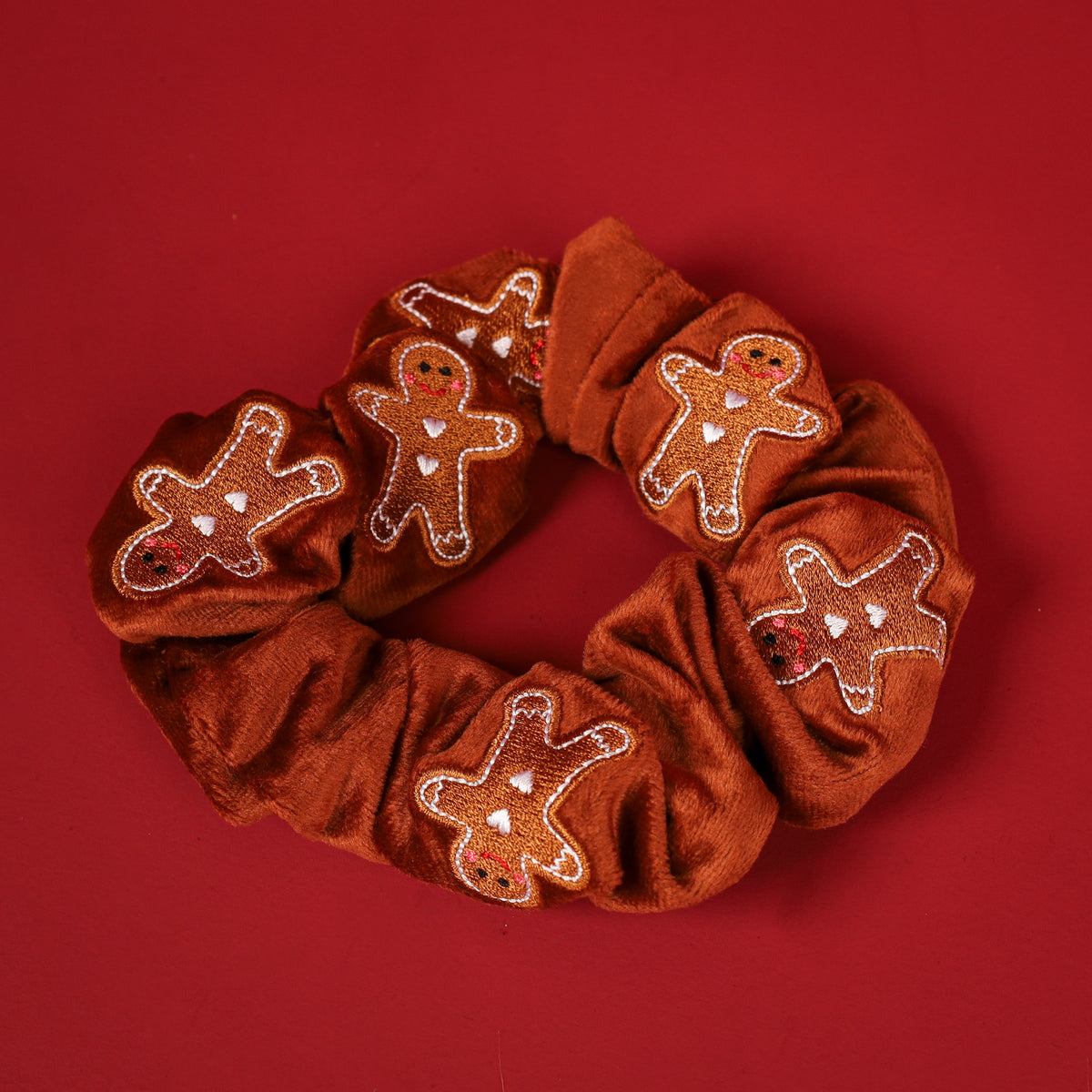 Gingerbread: Velvet Scrunchie