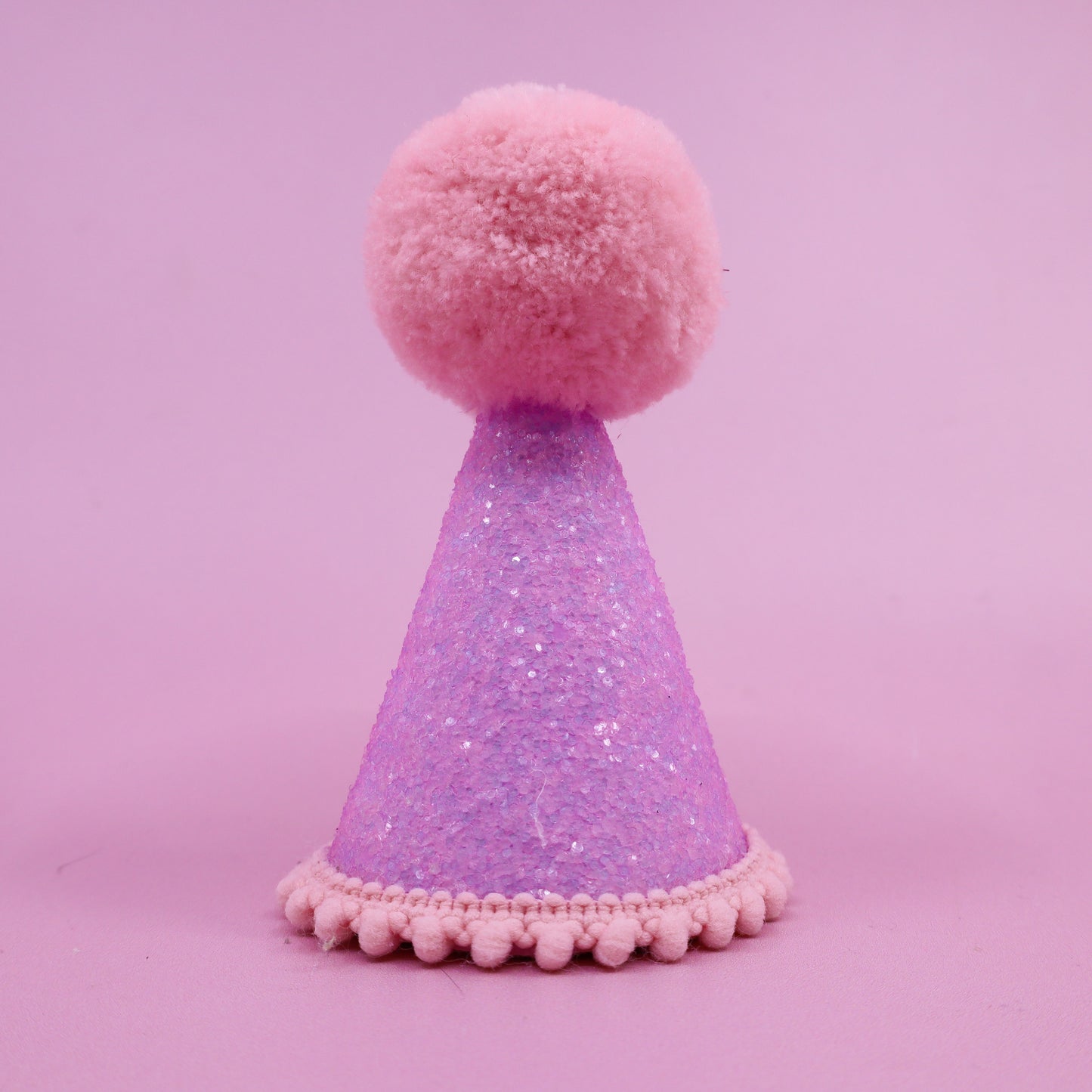 Pablo's Pawty Hat: Purple & Baby Pink