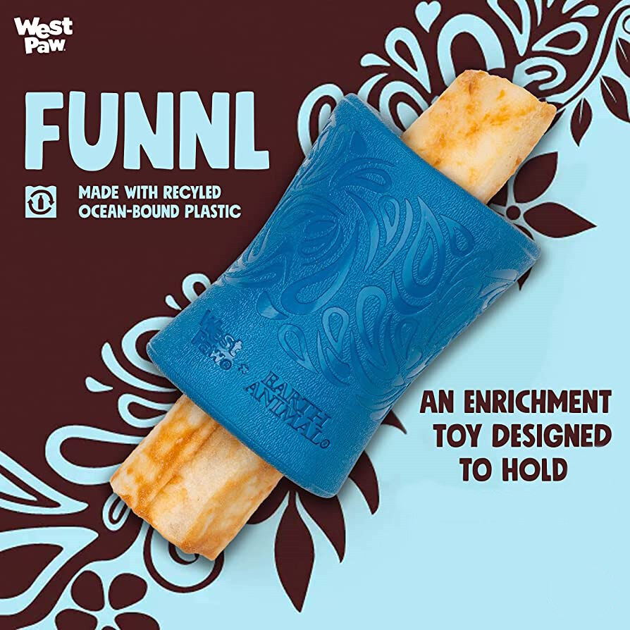 West Paw Funnl Dog Treat & Chew Hiding Toy