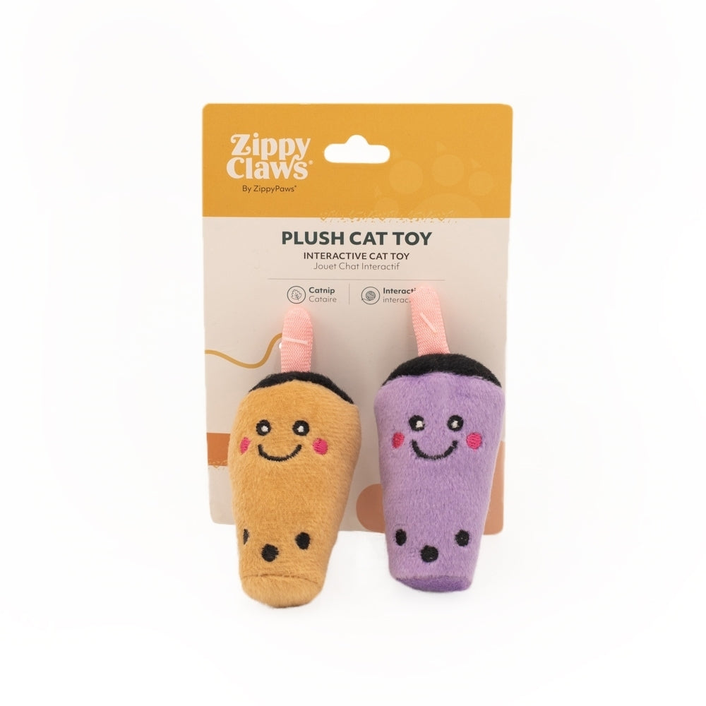 Zippy Claws NomNomz Cat Toy - Milk Tea and Taro