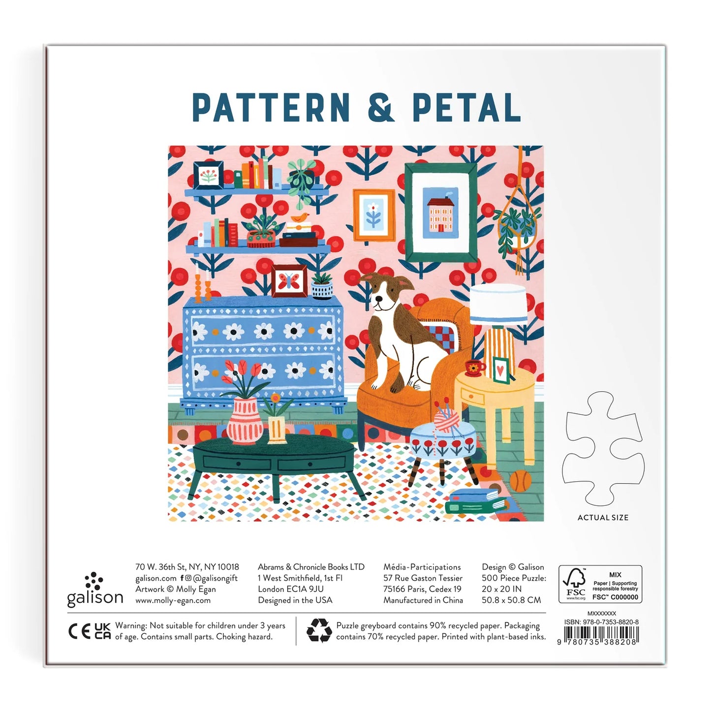 Galison: Pattern and Petal Puzzle 500pc