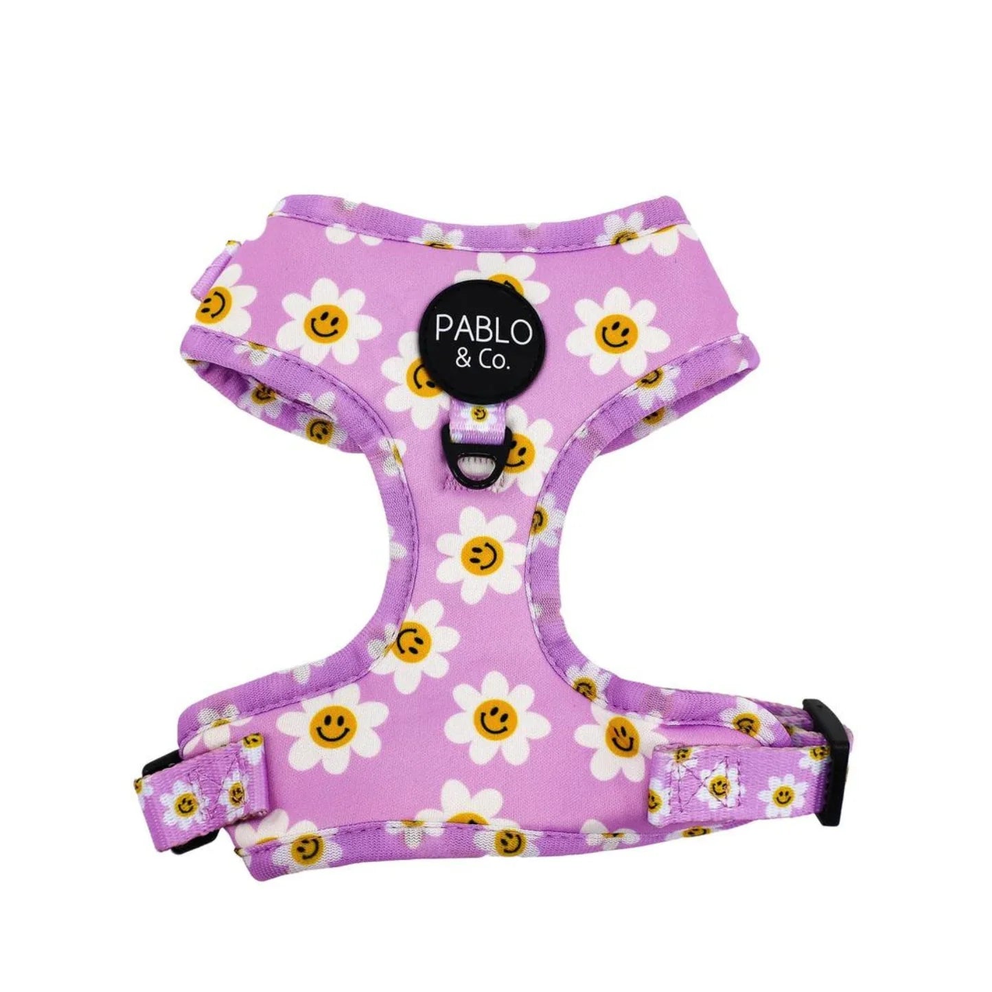 Lilac Smiley Flowers: Adjustable Harness