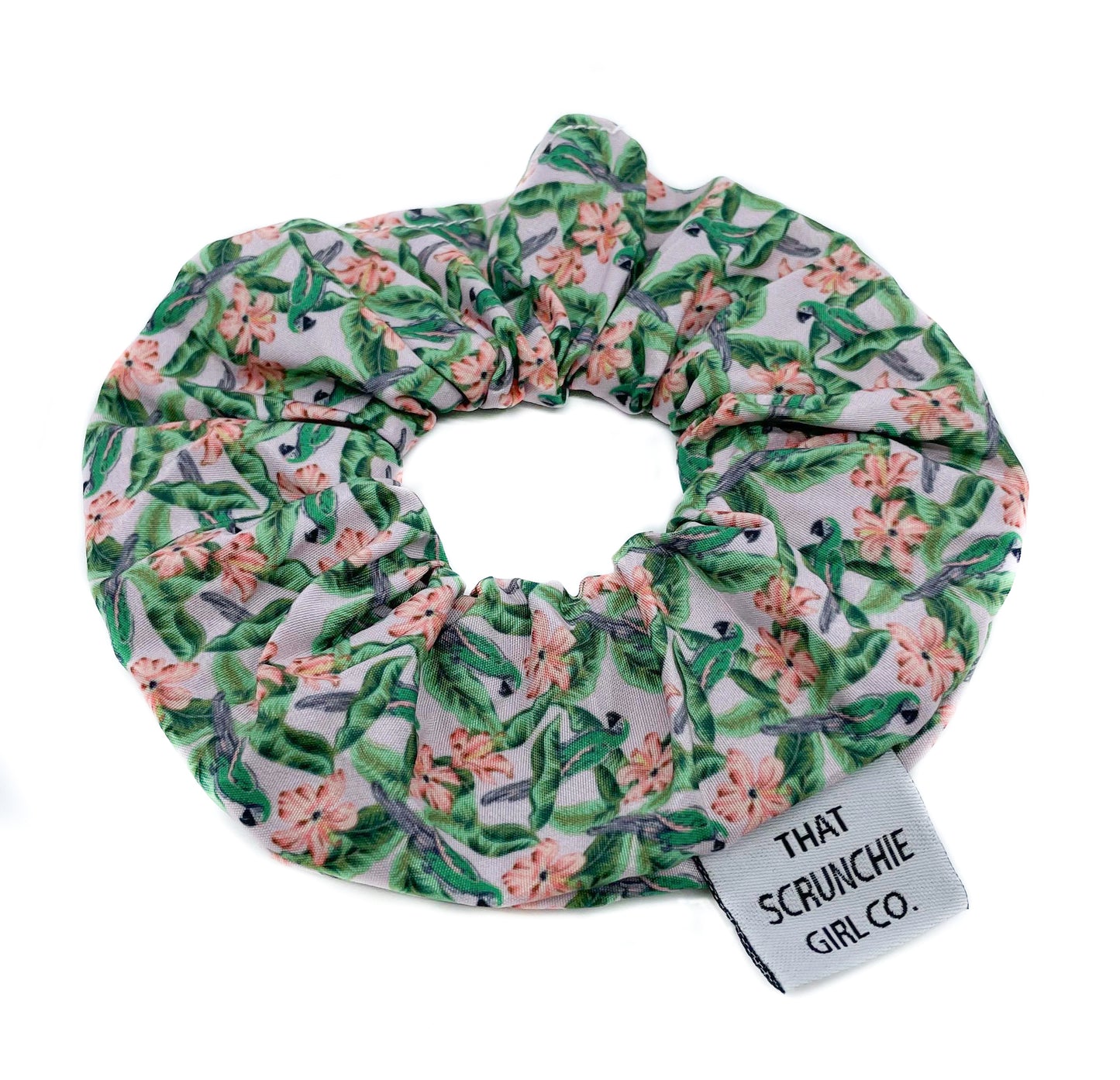 Blushing Parrots Scrunchie
