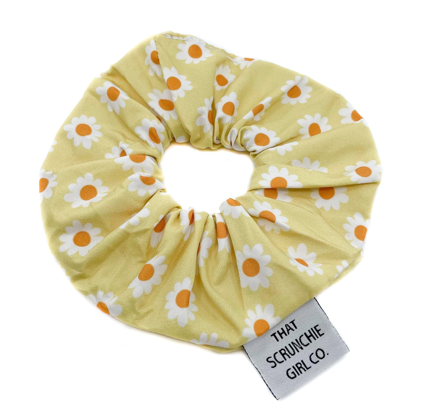 Yellow Daisy Scrunchie