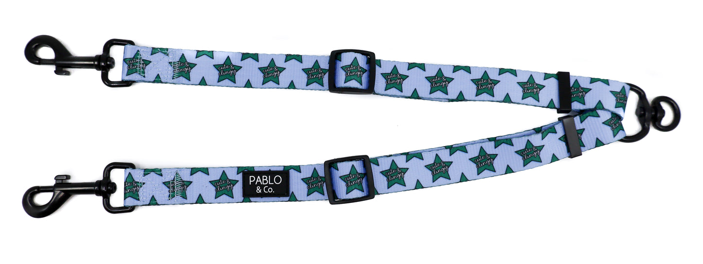 Cute & Clingy Stars: Adjustable Leash Splitter