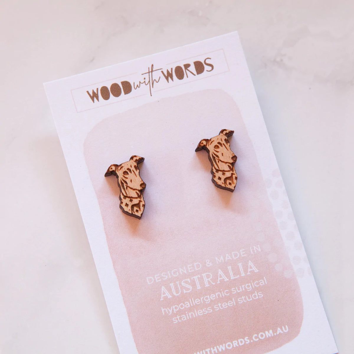 Greyhound earrings cheap