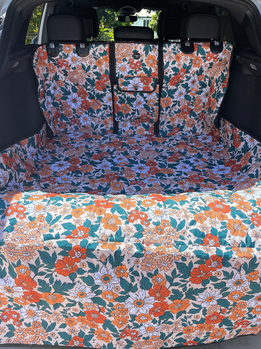 Wildflowers Deluxe Car Boot Cover Pablo & Co. Boutique