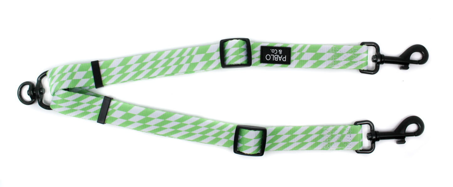 Lime Check Check: Adjustable Leash Splitter
