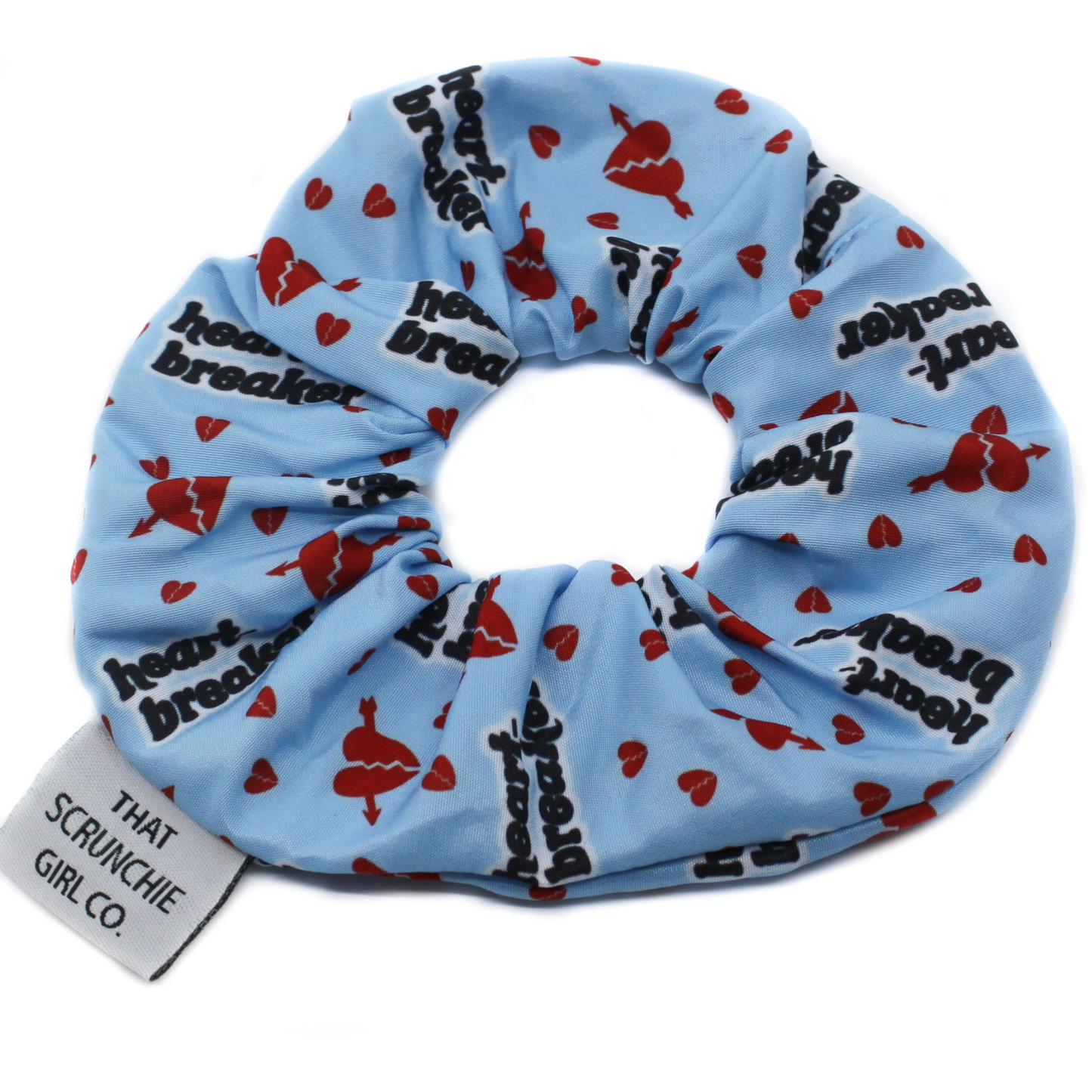 Blue Heartbreaker Scrunchie
