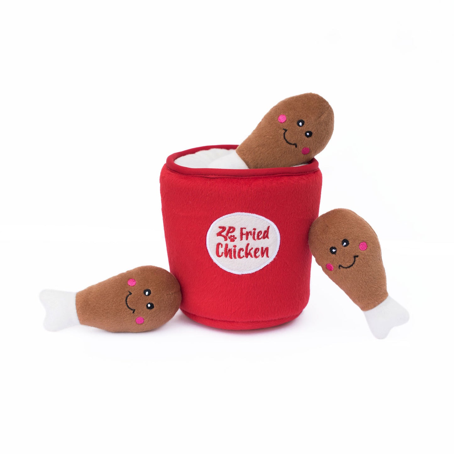 Zippy Paws: Bucket of Chicken Burrow Toy