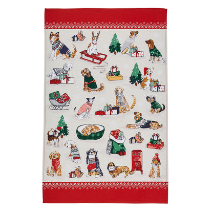 Merry Mutts Tea Towel