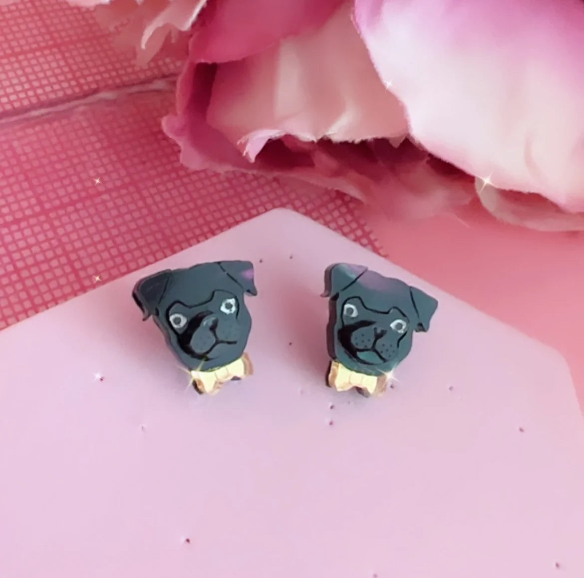 Pug Pet Earrings