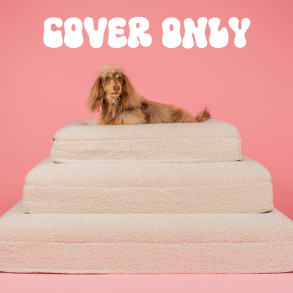 Boucle Dog Bed Cover: Cloud (cover only)