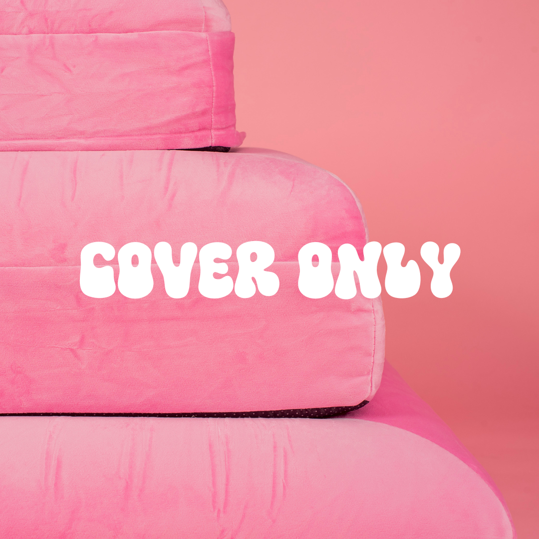 Velvet Dog Bed Cover: Strawberries and Cream (cover only)