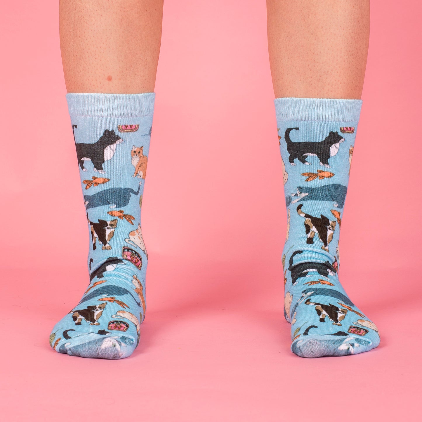 Meow Blue Socks