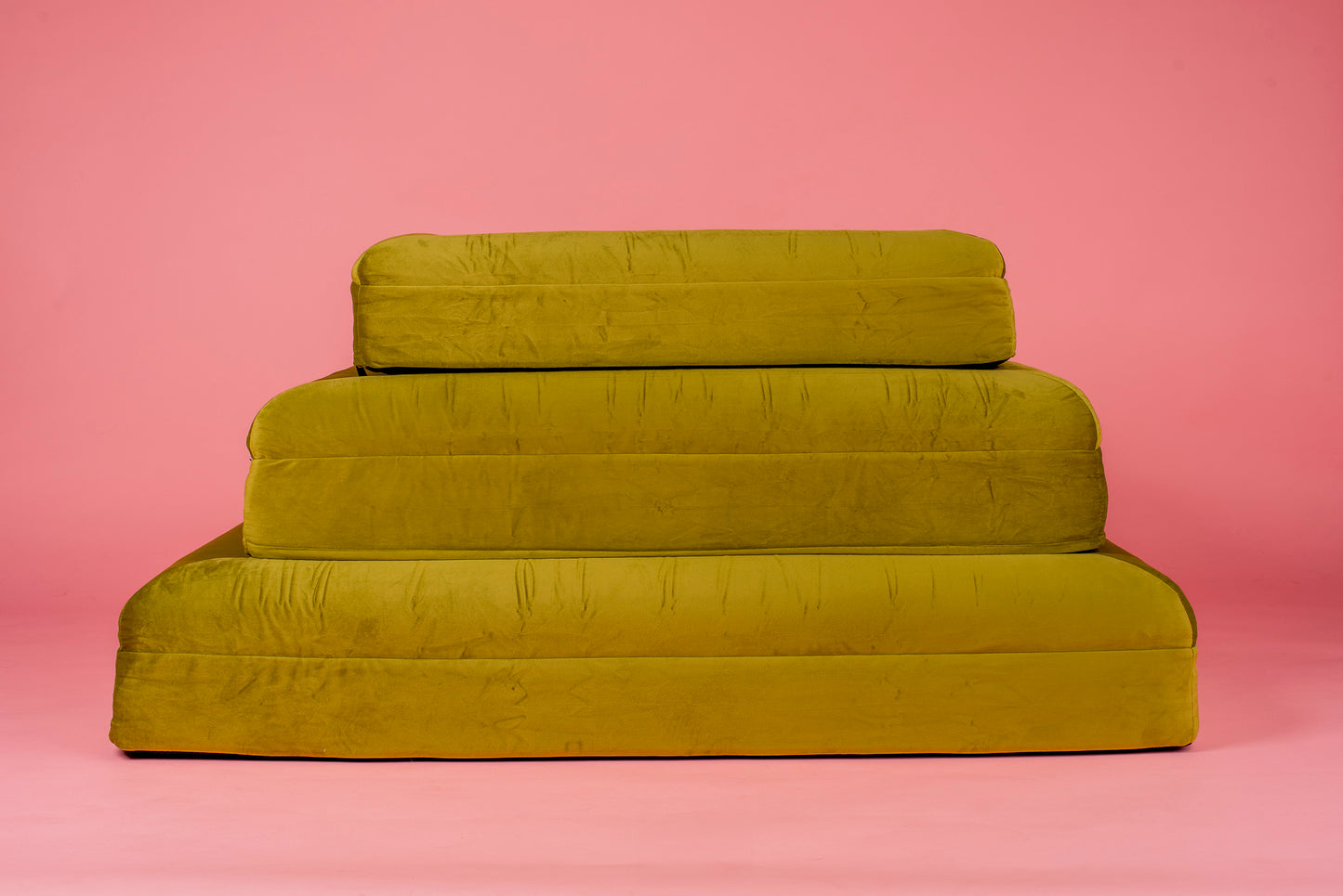 Orthopedic Memory Foam Velvet Dog Bed: Pistachio