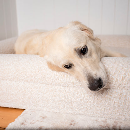 Orthopedic Memory Foam Boucle Dog Bed: Cloud