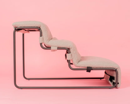 Pet Stairs for Cats & Dogs - Grey Boucle