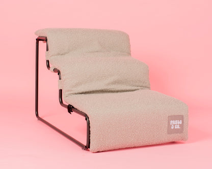 Pet Stairs for Cats & Dogs - Grey Boucle