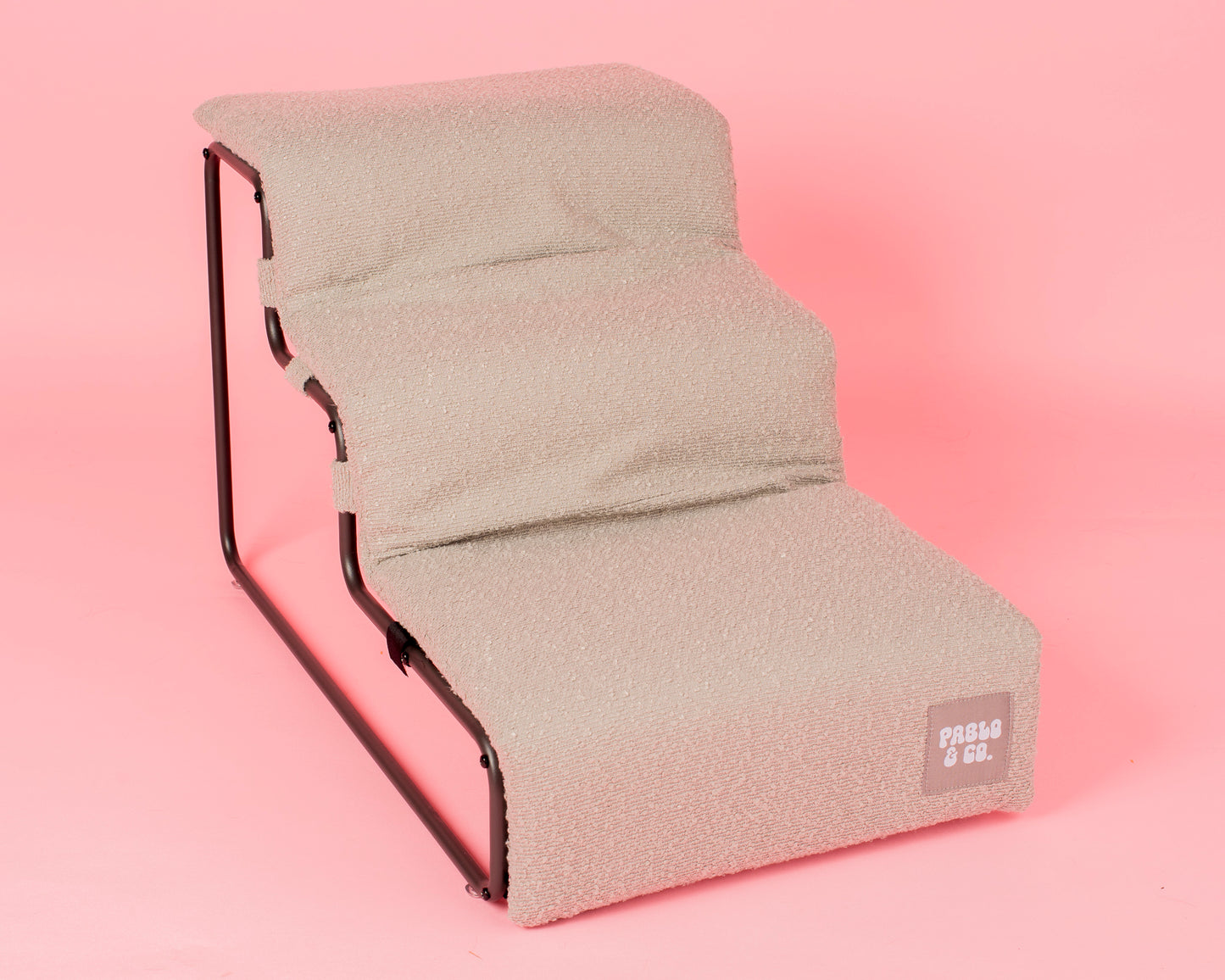 Pet Stairs for Cats & Dogs - Grey Boucle