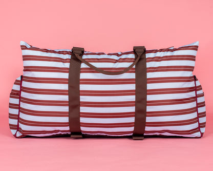 Deluxe Travel Car Bed: Sunday Stripes