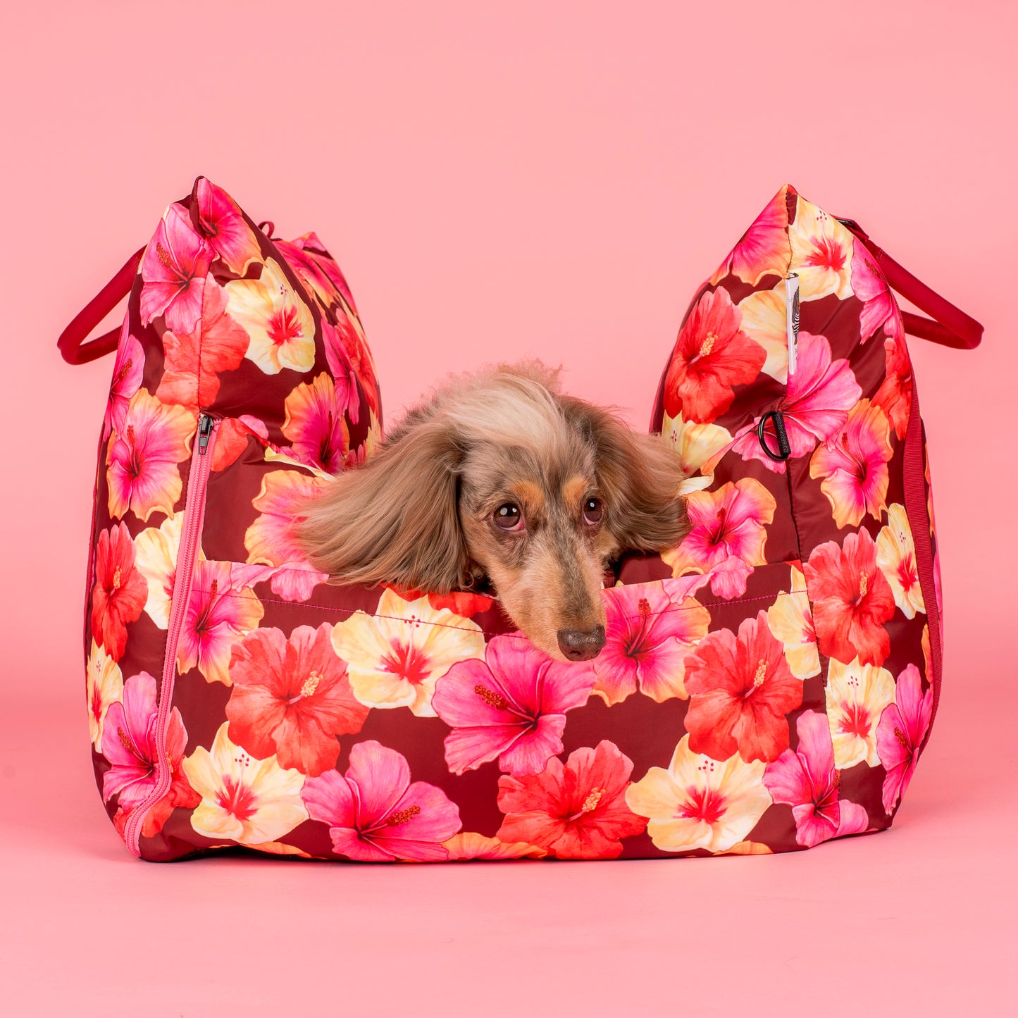 Deluxe Travel Car Bed: Hibiscus