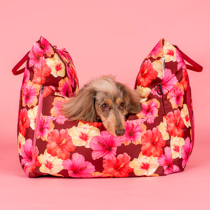 Deluxe Travel Car Bed: Hibiscus