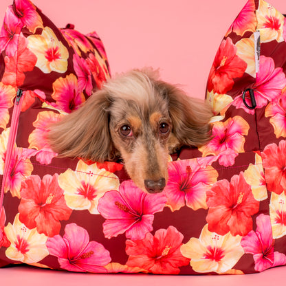 Deluxe Travel Car Bed: Hibiscus