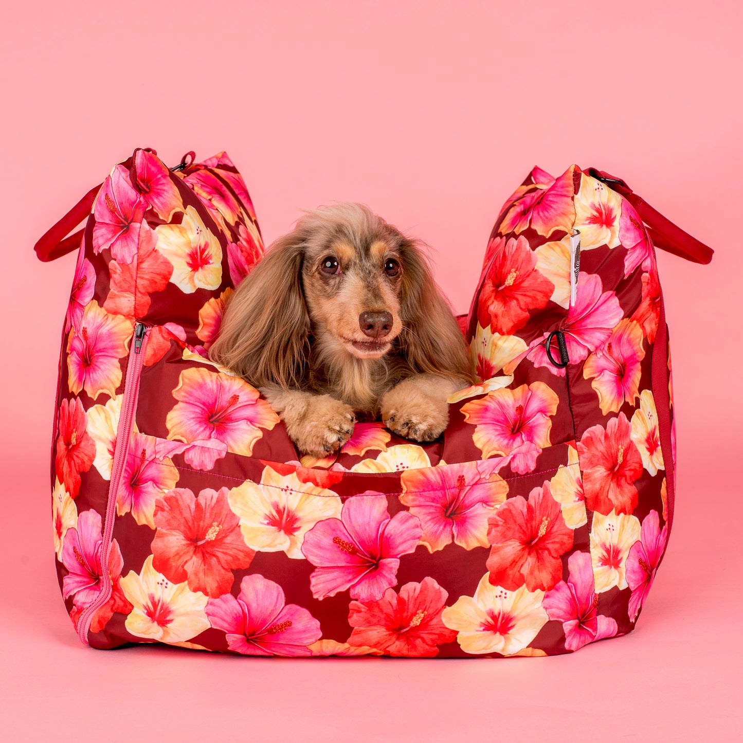 Deluxe Travel Car Bed: Hibiscus