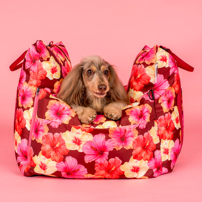 Deluxe Travel Car Bed: Hibiscus