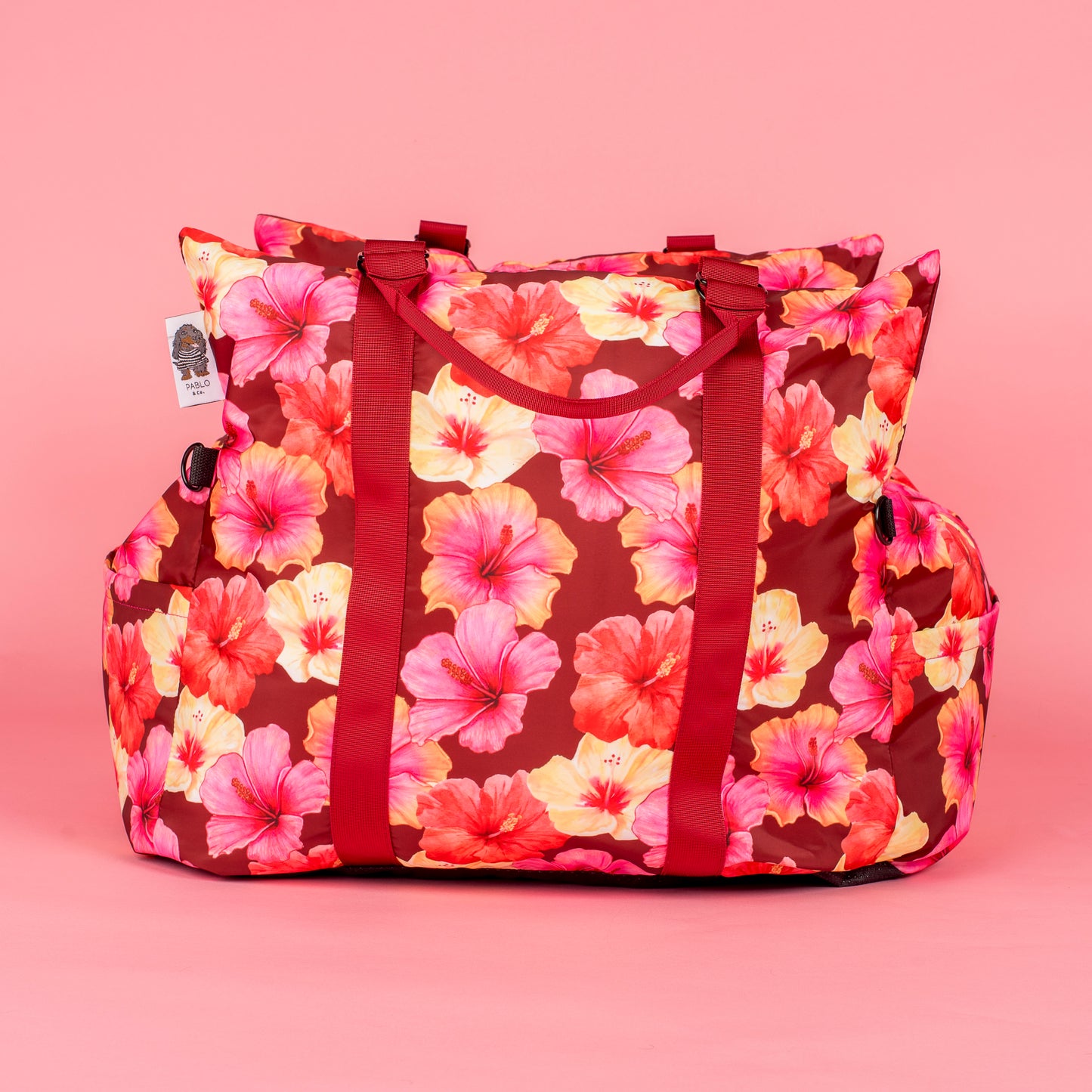 Deluxe Travel Car Bed: Hibiscus