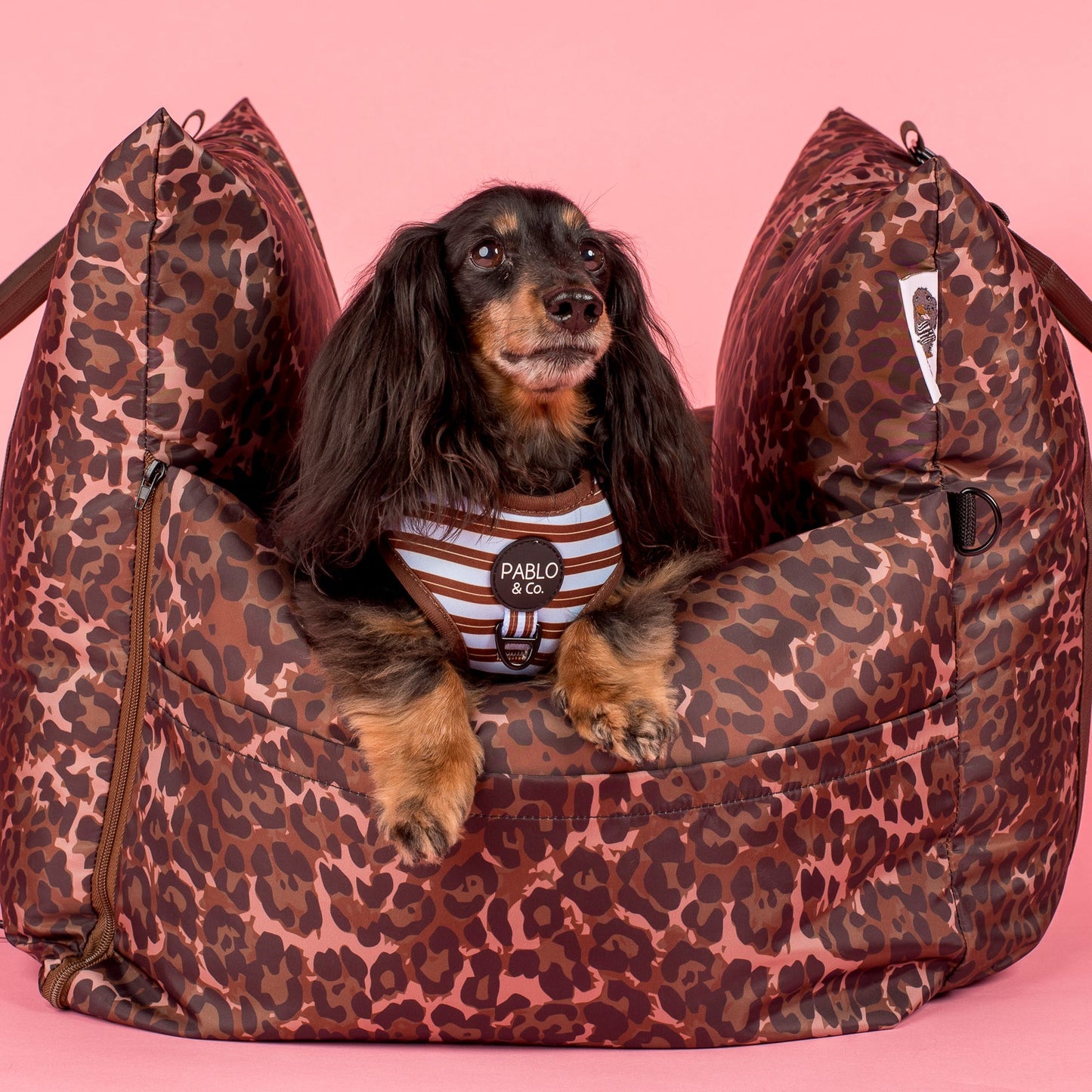 Deluxe Travel Car Bed: Leopard