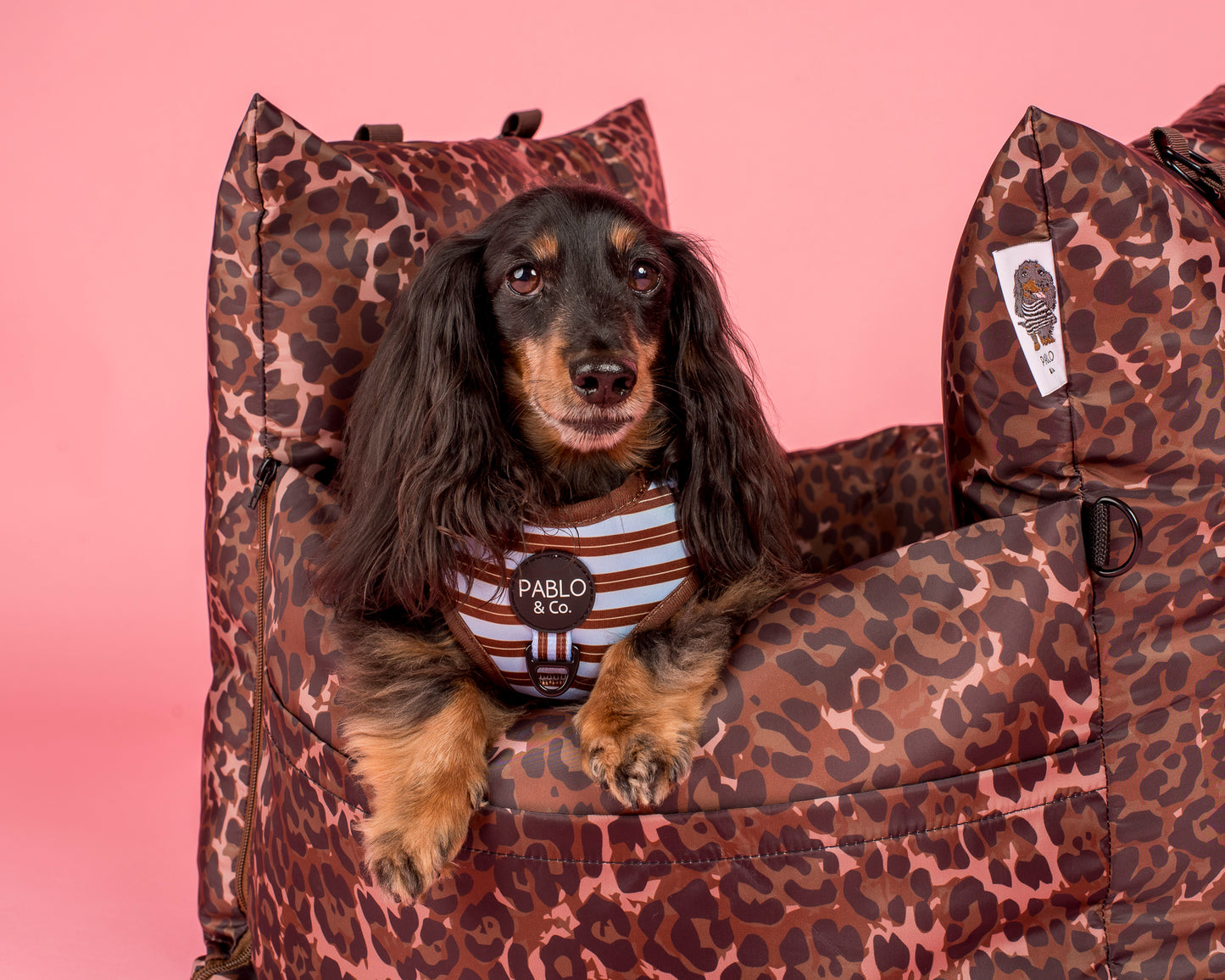 Deluxe Travel Car Bed: Leopard