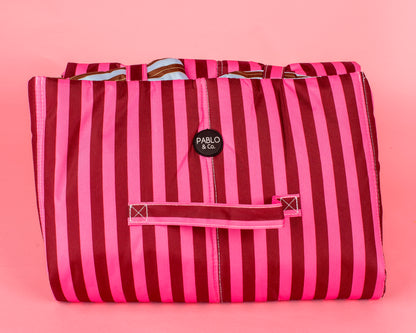 Deluxe Travel Mat: Blushing Stripes & Sunday Stripes
