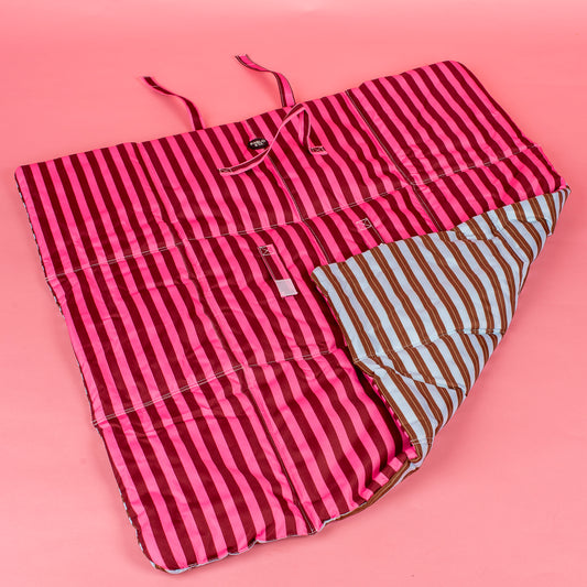 Deluxe Travel Mat: Blushing Stripes & Sunday Stripes