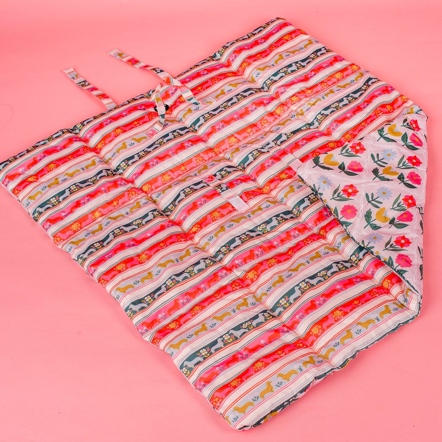 Deluxe Travel Mat: The Blooming Dachshund