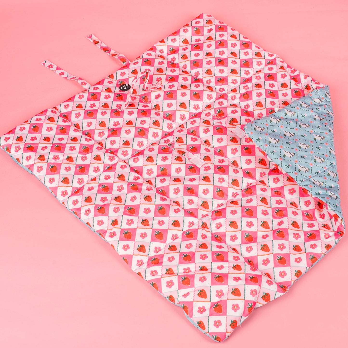 Deluxe Travel Mat: Strawberry Patch & Silly Little Goose