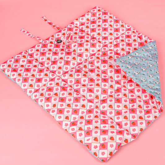 Deluxe Travel Mat: Strawberry Patch & Silly Little Goose