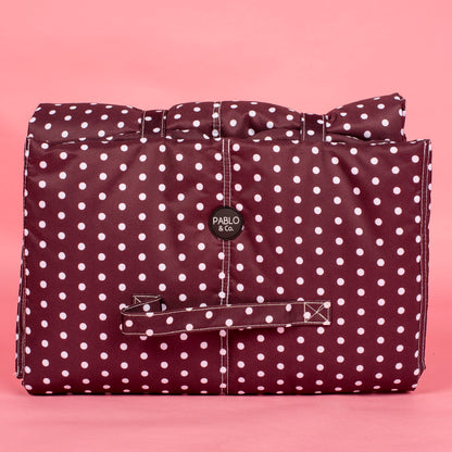 Deluxe Travel Mat: Polka Dots