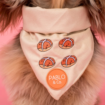 Hot Cross Buns: Velvet Dog Bandana